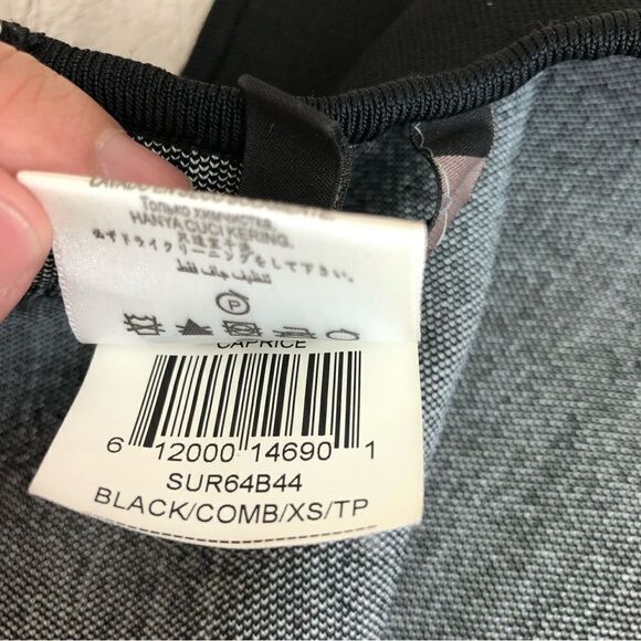 BCBG MaxAzria Caprice Geometric Peplum Jacquard Dress - Picture 12 of 16